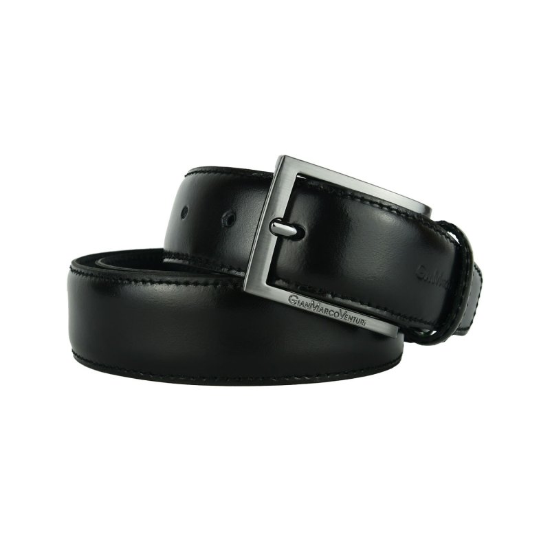 GIANMARCO VENTURI CEINTURE HOMME CUIR 3,5 CM GMV-1002/35 — vue de face