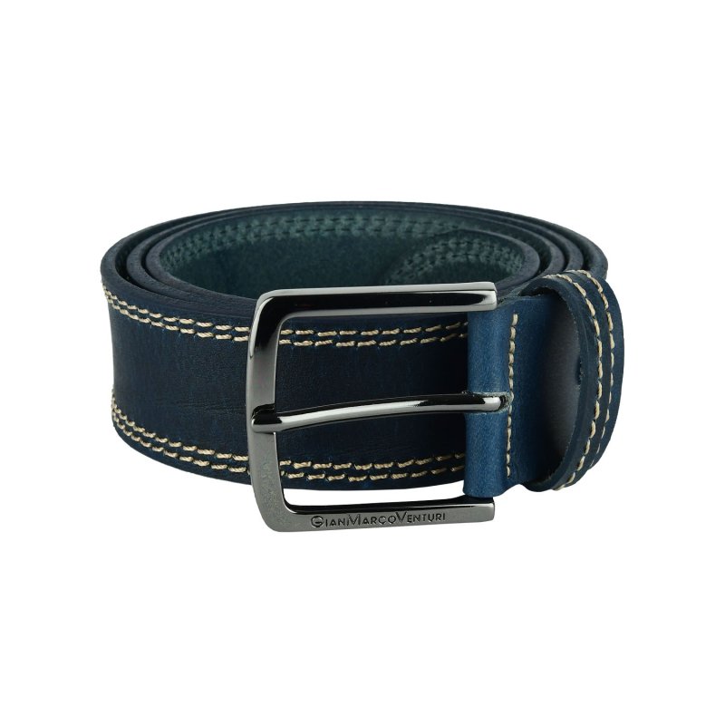 GIANMARCO VENTURI Men's Leather Belt 4 CM GMV-4009/40 — front view