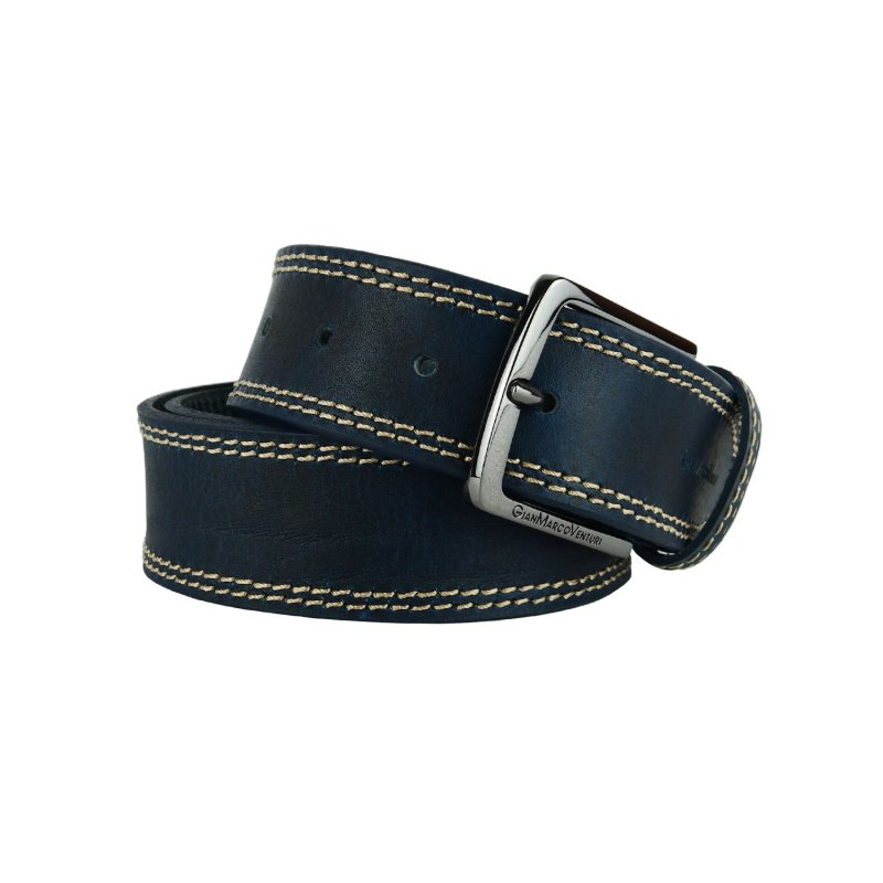 GIANMARCO VENTURI HERRENGÜRTEL LEDER 4 CM GMV-4009/40 — Rückansicht