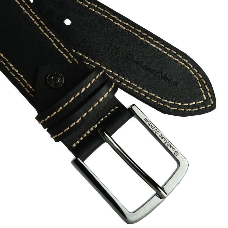GIANMARCO VENTURI Men's Leather Belt 4 CM GMV-4009/40 — view 18