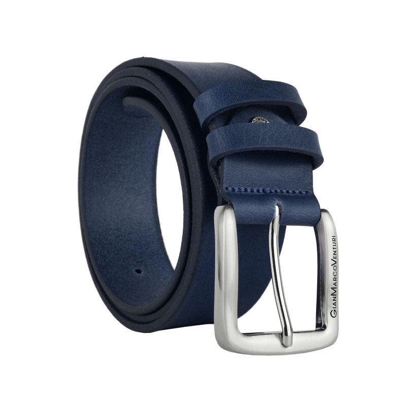 GIANMARCO VENTURI Men's Leather Belt 3.5 CM GMV-4011/35