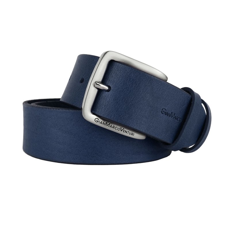 GIANMARCO VENTURI Men's Leather Belt 3.5 CM GMV-4011/35 — back view