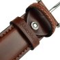 GIANMARCO VENTURI Men's Leather Belt 3.5 CM GMV-1001/35 — logo detail