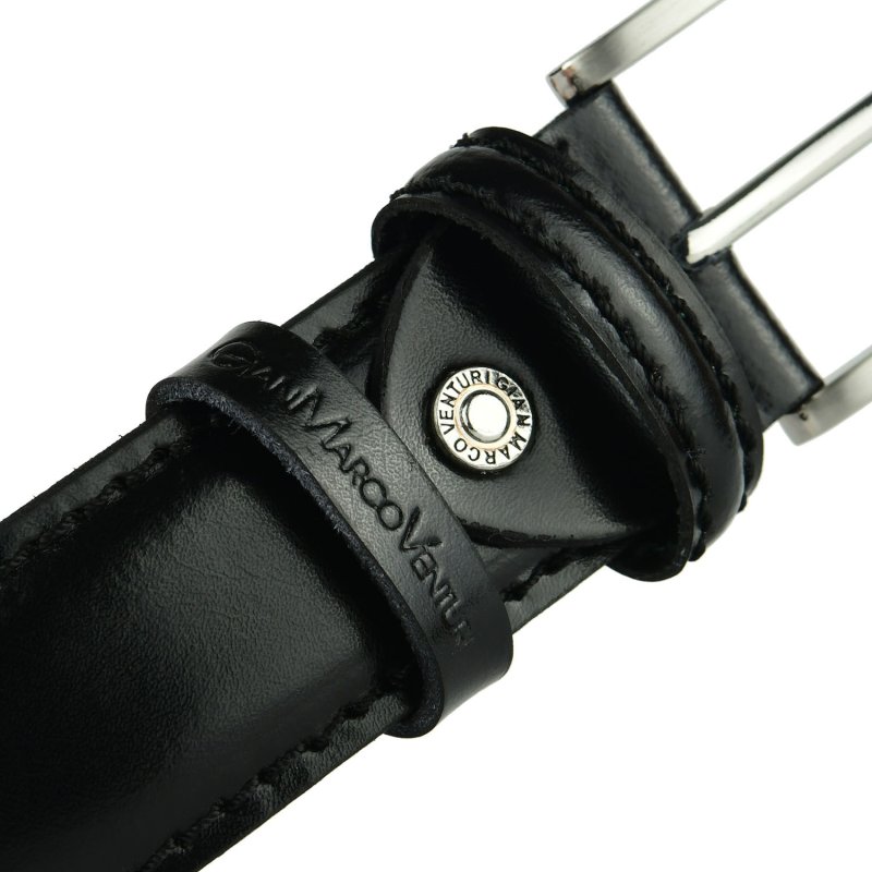 GIANMARCO VENTURI Men's Leather Belt 3.5 CM GMV-1001/35 — view 12