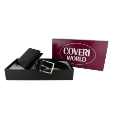 Coveri Men's Gift Set, Wallet + Belt, Classic 2
