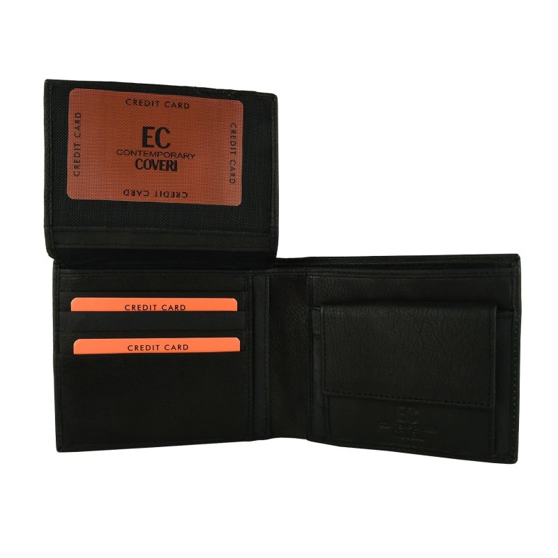 Coveri Men's Gift Set, Wallet + Belt, Classic — logo detail