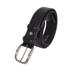 CONTE MASSIMO BELT WITH INTERNAL ZIP 635/35 BLACK