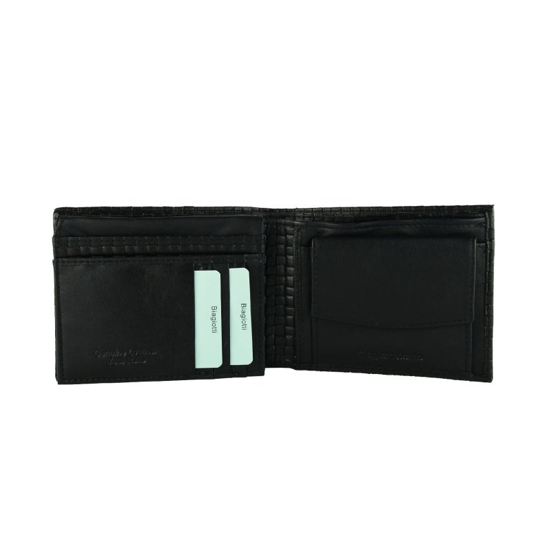 BIAGIOTTI CARTERA HOMBRE DE PIEL AUTÉNTICA DESIGN16 — vista frontal