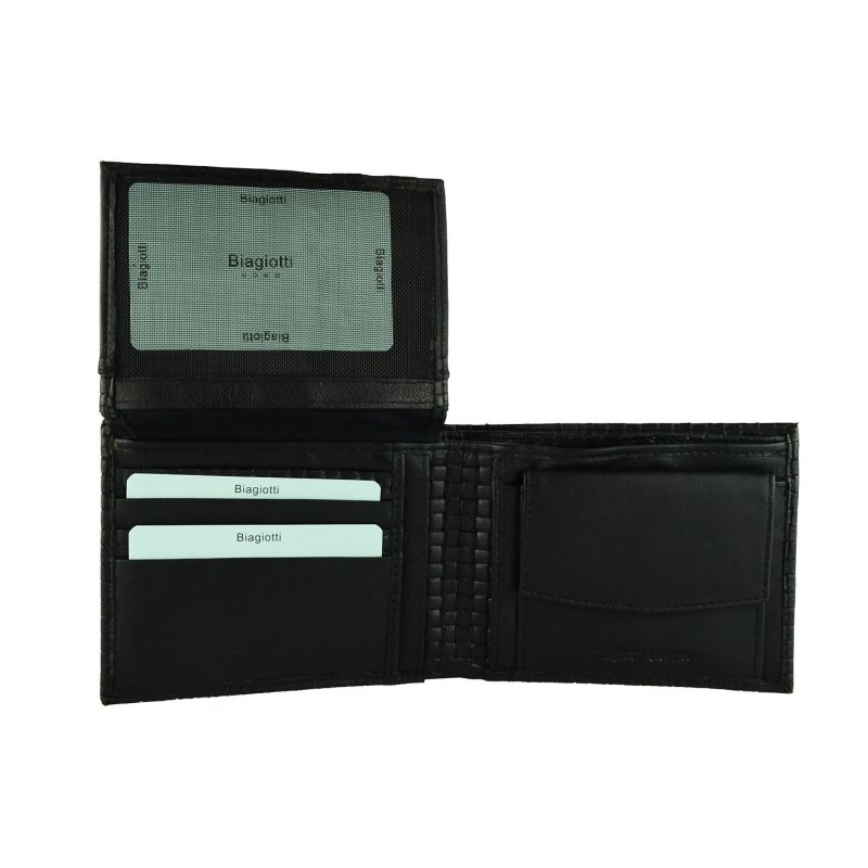 BIAGIOTTI CARTERA HOMBRE DE PIEL AUTÉNTICA DESIGN16 — vista trasera