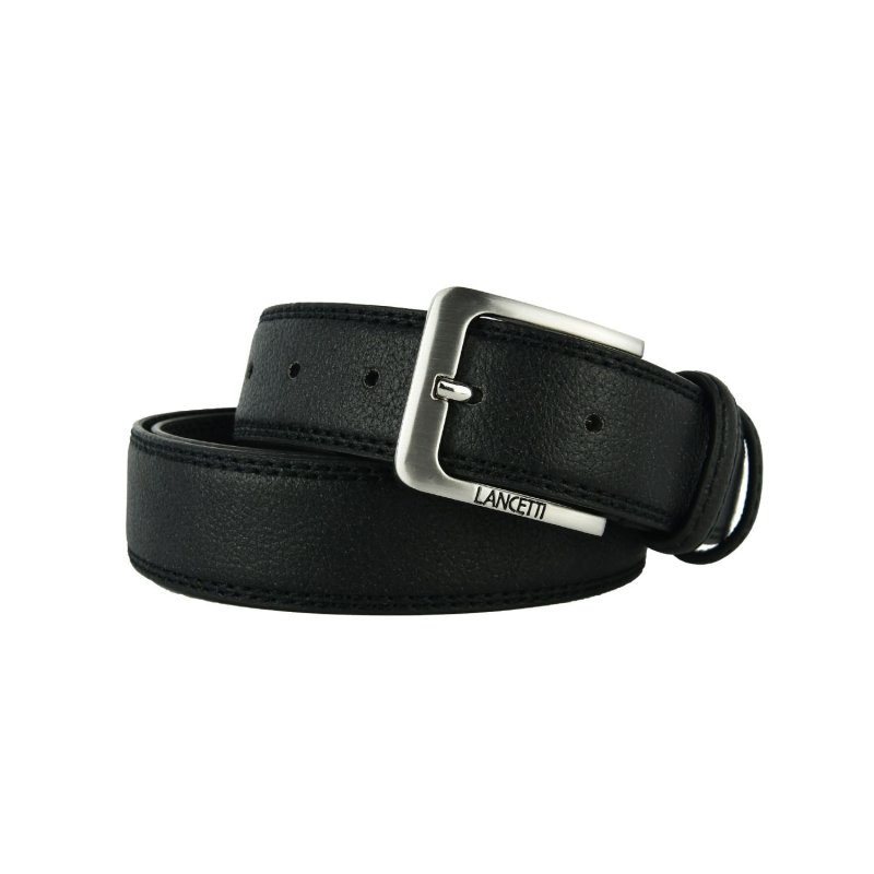 Lancetti Men's Belt with Tin Gift Box, 30 — back view