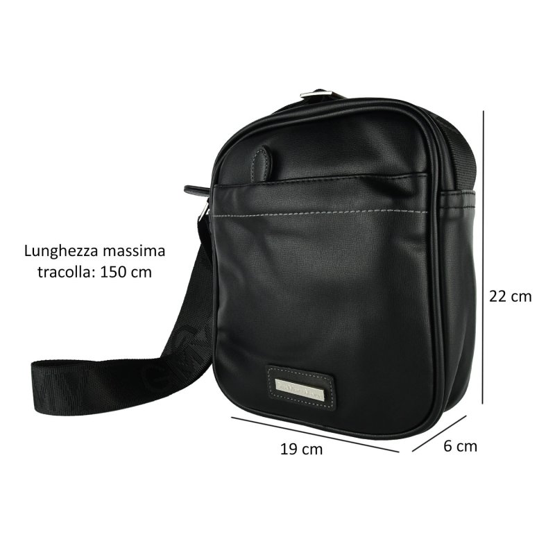 GIANMARCOVENTURI SAC BANDOULIÈRE HOMME EN PU GMV110-1SB — vue arrière