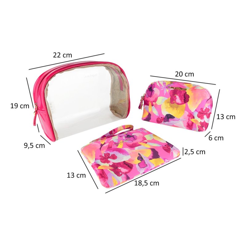 LAURA BIAGIOTTI SET 3 PIÈCES POCHETTES BEAUTY 283 — intérieur