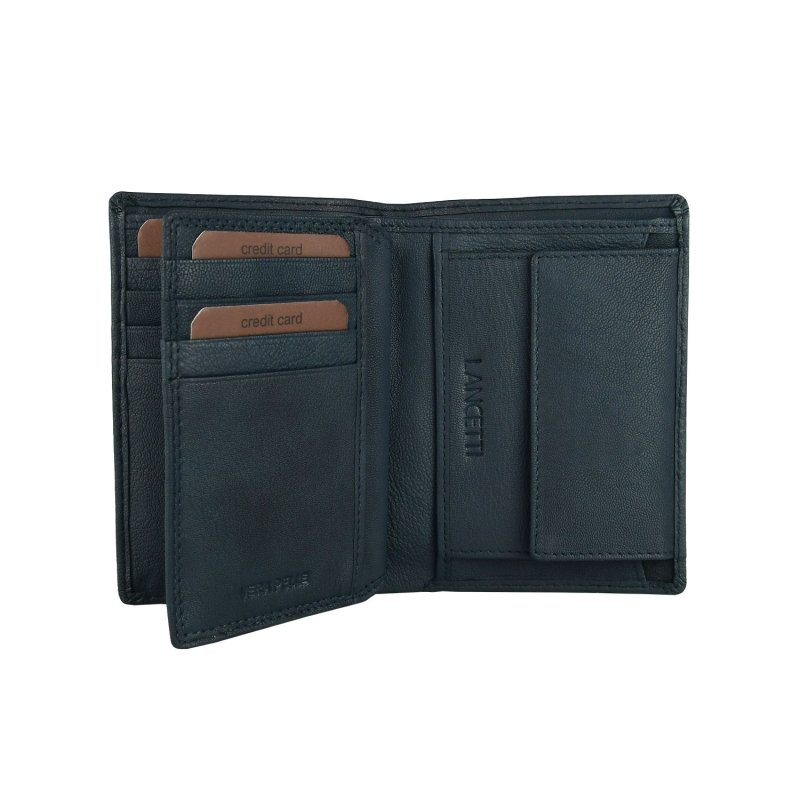 Lancetti Men's Wallet in Leather, Vertical LL-22W-762-43 — view 13