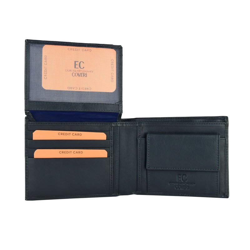EC Coveri Men's Wallet in Leather NR1 — view 8