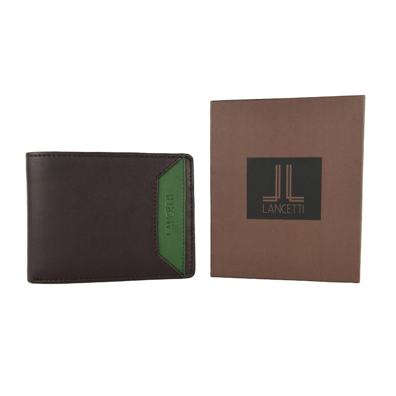 LANCETTI PORTEFEUILLE HOMME CUIR VÉRITABLE LL-22W-764-04 — vue 9