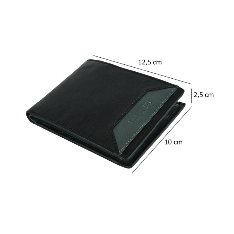 Lancetti Men's Wallet in Leather, Without Window LL-22W-764-03 — view 8
