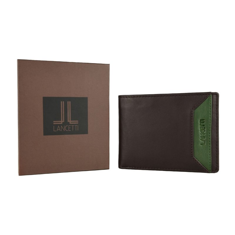 Lancetti Men's Wallet in Leather, Without Window LL-22W-764-03 — view 11