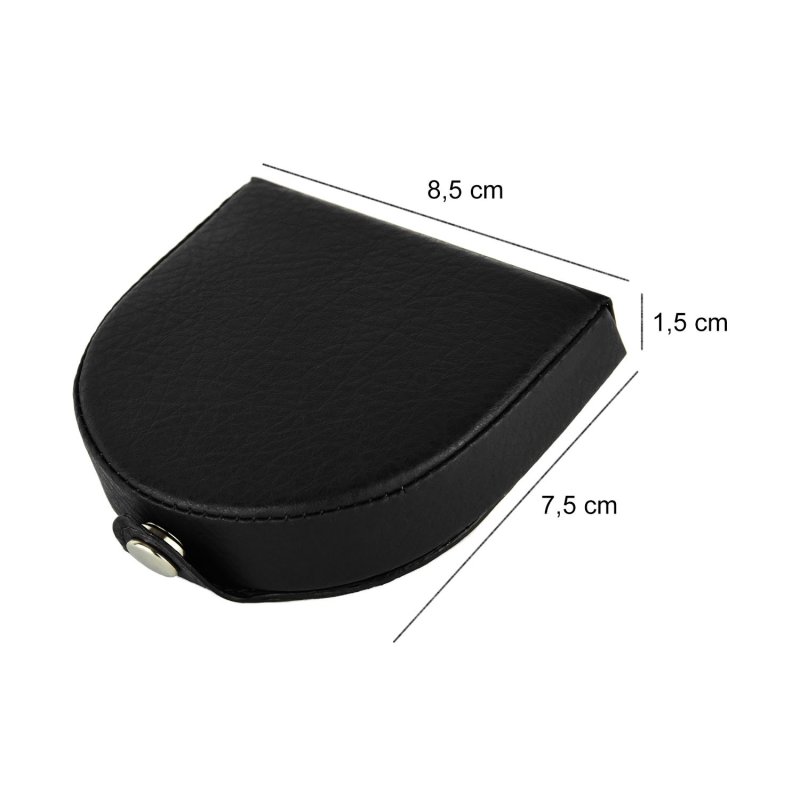 COIN PURSE IN FAUX LEATHER — logo detail