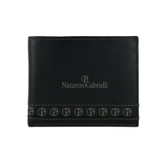 NAZARENOGABRIELLI HERREN-GELDBÖRSE AUS ECHTEM LEDER OHNE MÜNZFACH NG-368-4 2