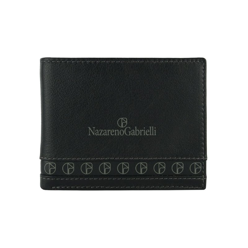 NAZARENOGABRIELLI Men's Leather Wallet Classic NG-368-1