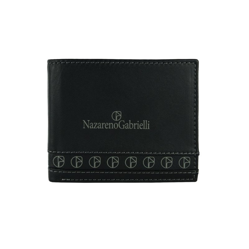 NAZARENOGABRIELLI MEN'S SLIM LEATHER WALLET NG-368-9