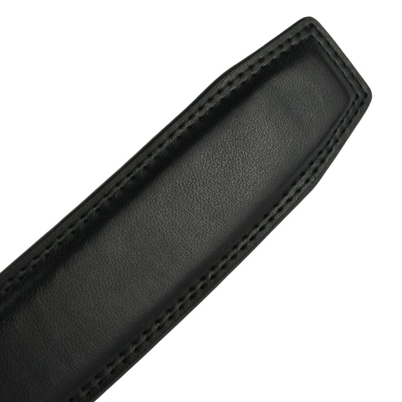 Conte Massimo Men's Genuine Leather Belt with Automatic Buckle — logo detail