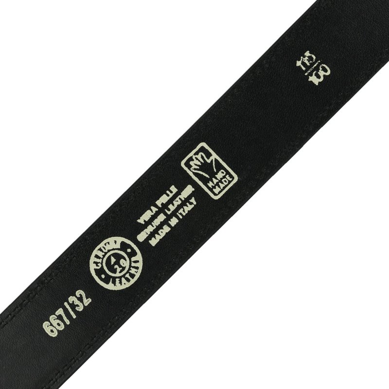 Conte Massimo Men's Genuine Leather Belt with Automatic Buckle — view 8