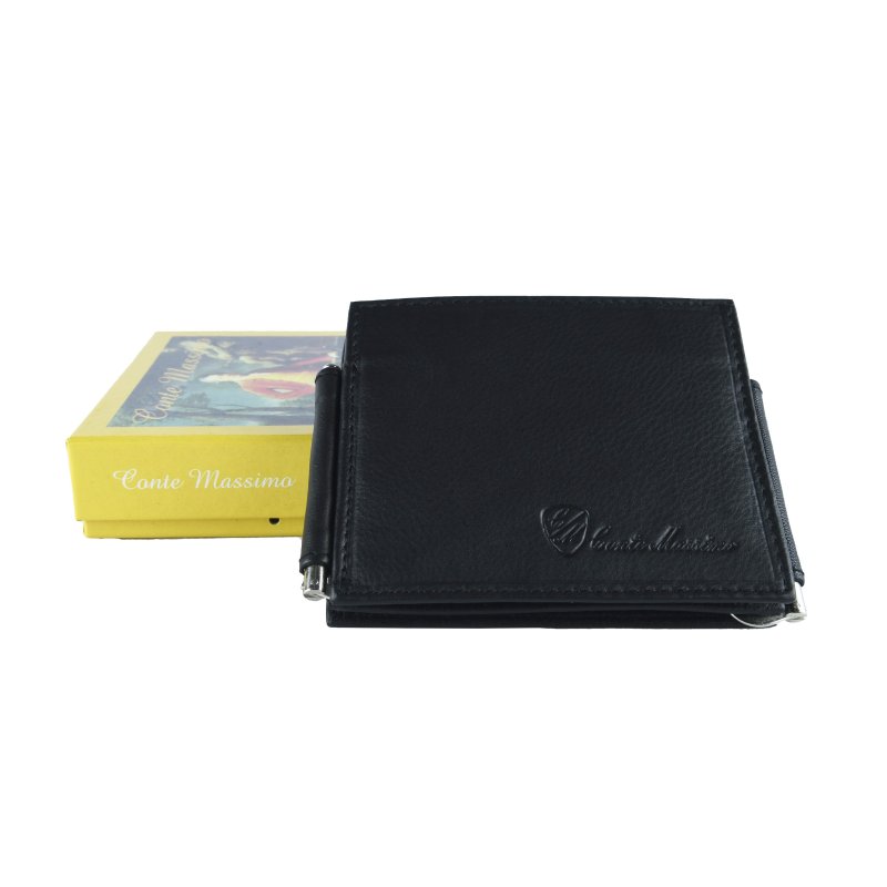 CONTE MASSIMO MEN'S WALLET WITH HOOKS 1550 — logo detail