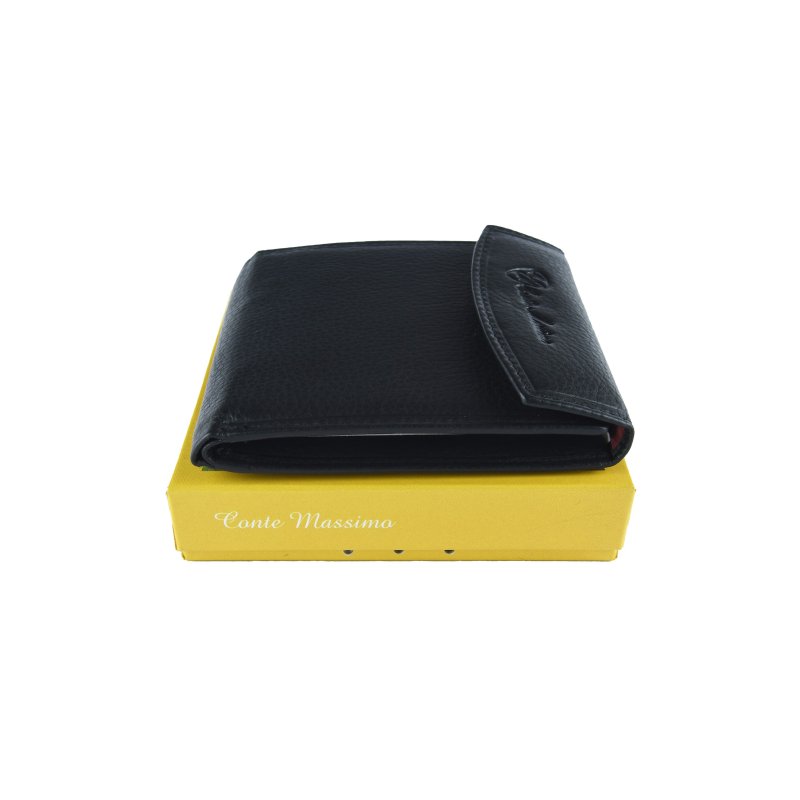 CONTE MASSIMO MEN'S WALLET 381 — logo detail