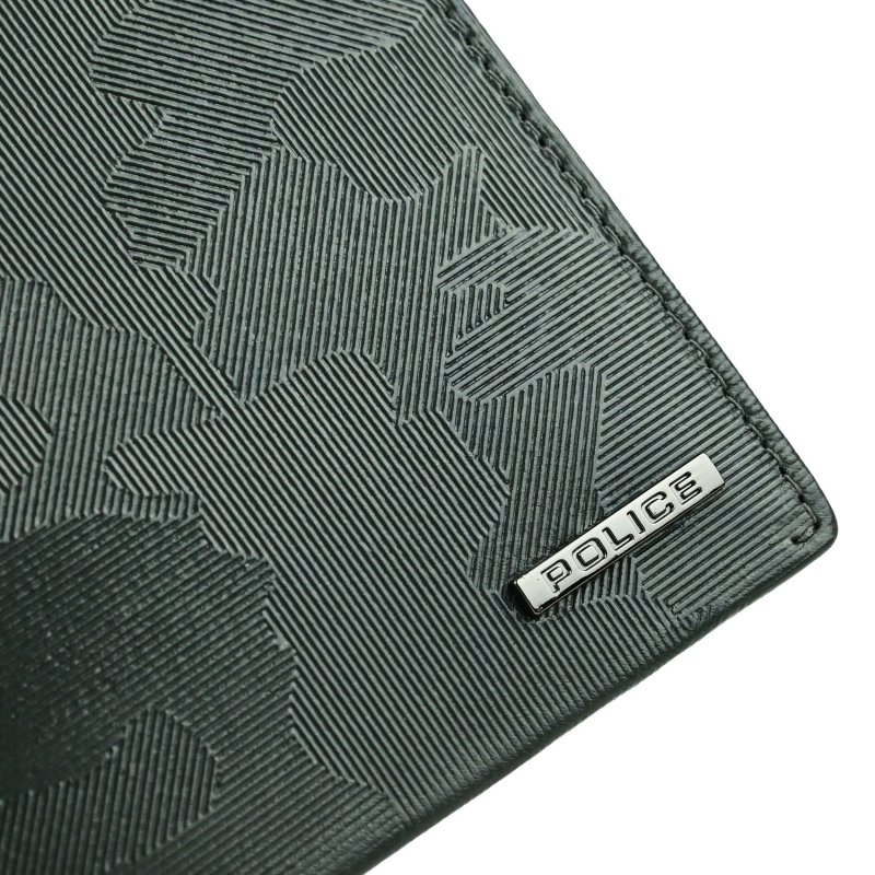 POLICE HERREN-BRIEFTASCHE SLIM ECHTLEDER CAMOUFLAGE — Ansicht 10