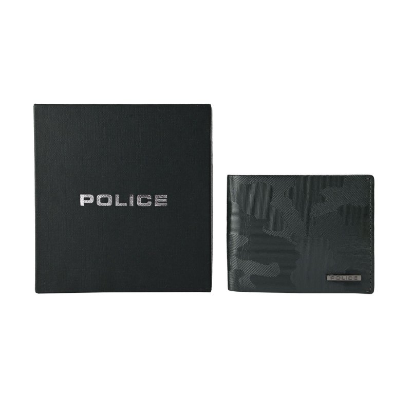 POLICE HERREN-BRIEFTASCHE SLIM ECHTLEDER CAMOUFLAGE — Ansicht 11