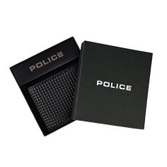 POLICE MEN'S SLIM LEATHER WALLET PYRAMID 2