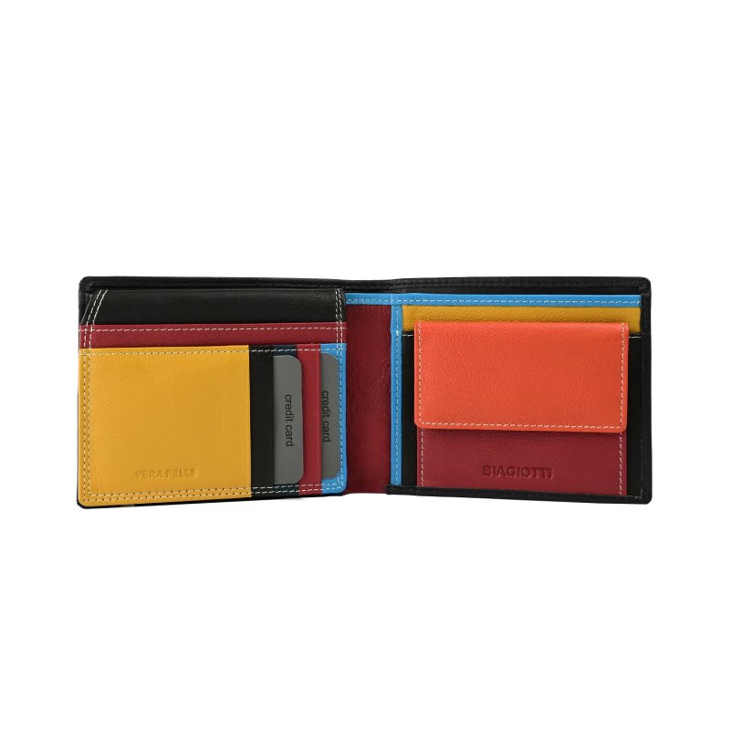 BIAGIOTTI HERREN-BRIEFTASCHE ECHTLEDER INNEN MULTICOLOR 764 — Ansicht 7