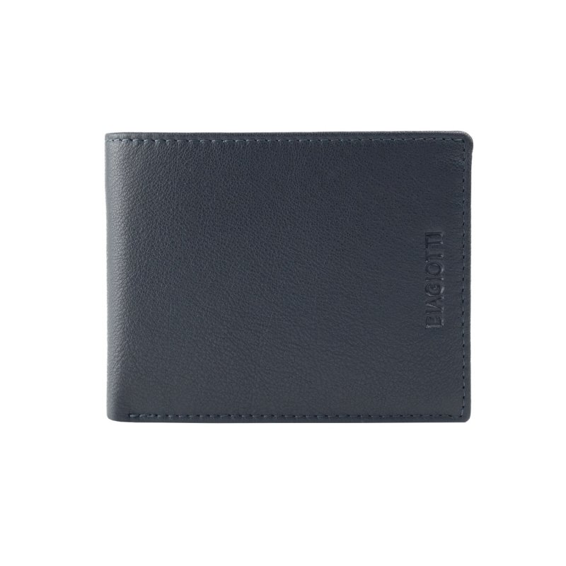 BIAGIOTTI HERREN-BRIEFTASCHE ECHTLEDER OHNE MÜNZFACH INNEN MULTICOLOR 764-06e49 — Logo-Detail
