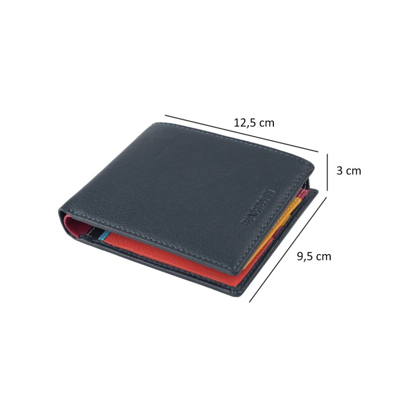 BIAGIOTTI PORTAFOGLIO UOMO PELLE SENZA PORTAMONETE INTERNO MULTICOLORE 764-06e49 — vista 9