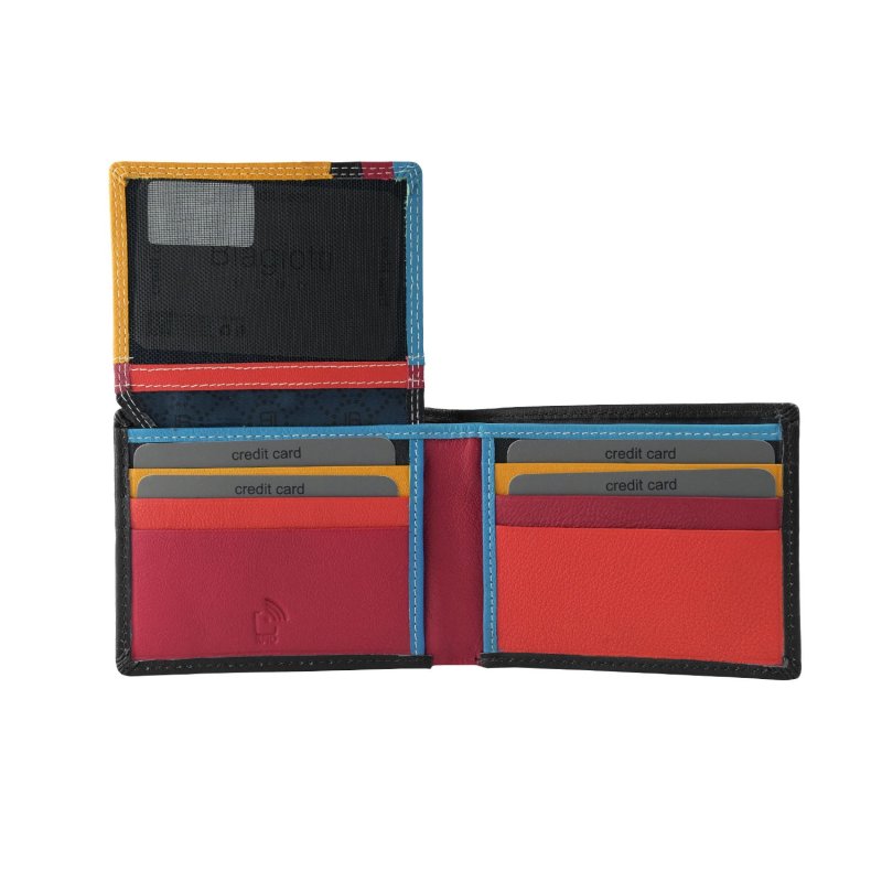 BIAGIOTTI PORTAFOGLIO UOMO PELLE SENZA PORTAMONETE INTERNO MULTICOLORE 764-06e49 — vista 13