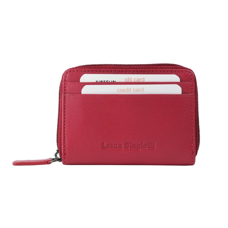 LAURA BIAGIOTTI DAMEN-BRIEFTASCHE ECHTLEDER KLEIN MIT INNEN MULTICOLOR 764-26