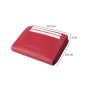 LAURA BIAGIOTTI Women's Small Leather Wallet With Multicolor Interior 764-26 — back view