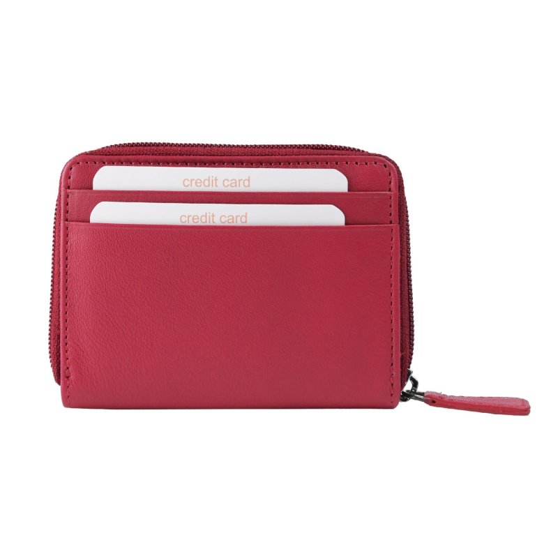 LAURA BIAGIOTTI Women's Small Leather Wallet With Multicolor Interior 764-26 — inside