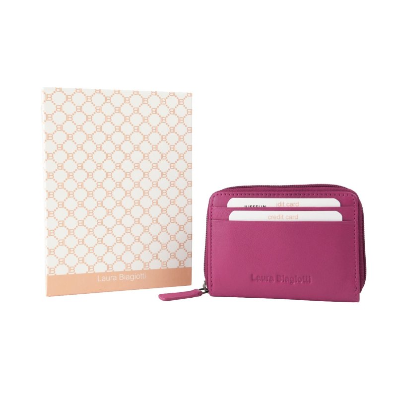 LAURA BIAGIOTTI DAMEN-BRIEFTASCHE ECHTLEDER KLEIN MIT INNEN MULTICOLOR 764-26 — Ansicht 15