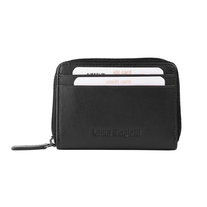 LAURA BIAGIOTTI Women's Small Leather Wallet With Multicolor Interior 764-26 — view 16