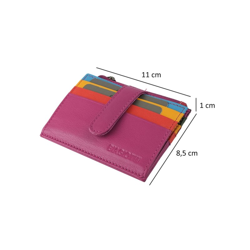 LAURA BIAGIOTTI KARTENETUI ECHTLEDER HERREN UND DAMEN MULTICOLOR 764-53 — Detail