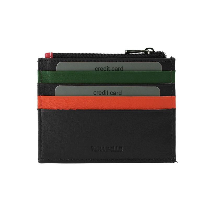LAURA BIAGIOTTI PORTE-CARTES CUIR VÉRITABLE HOMME ET FEMME MULTICOLORE 764-53 — vue 8
