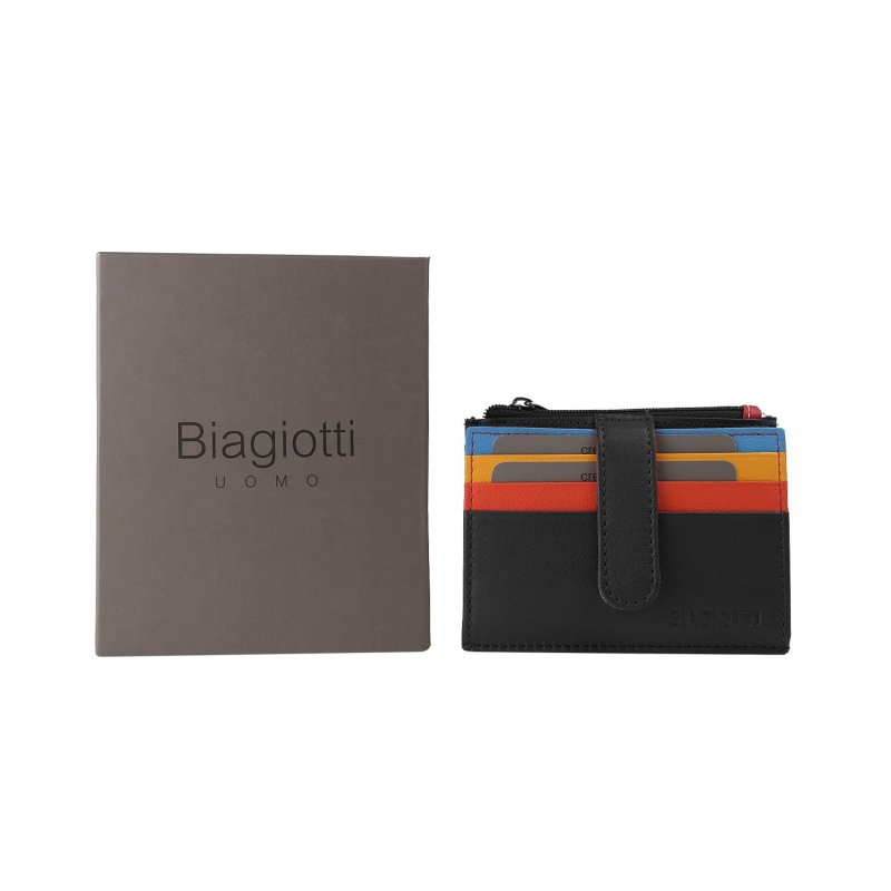 LAURA BIAGIOTTI TARJETERO PIEL AUTÉNTICA HOMBRE Y MUJER MULTICOLOR 764-53 — vista 12