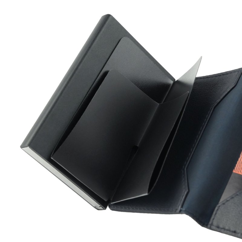 JAGUAR PORTEFEUILLE HOMME CUIR VÉRITABLE AVEC PORTE-CARTES COULISSANT 44 — vue arrière