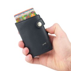 JAGUAR CARTERA HOMBRE PIEL AUTÉNTICA CON TARJETERO DESLIZANTE 44