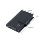 JAGUAR Men's Leather Wallet with Card Holder Case 89 — logo detail
