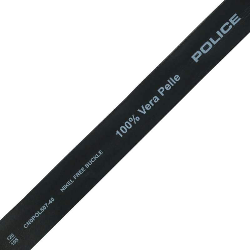 POLICE CEINTURE HOMME 100% CUIR VÉRITABLE 507/40 — intérieur