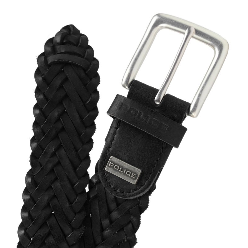 POLICE CEINTURE HOMME 100% CUIR VÉRITABLE TRESSÉE 474/35 — vue 12