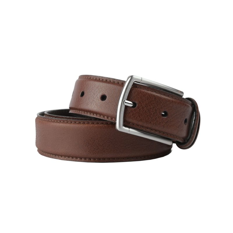 POLICE MEN'S BELT 100% GENUINE LEATHER 572/35 — back view